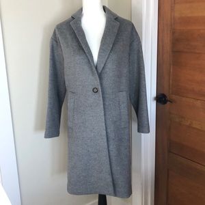 Madewell Long Gray Winter Coat